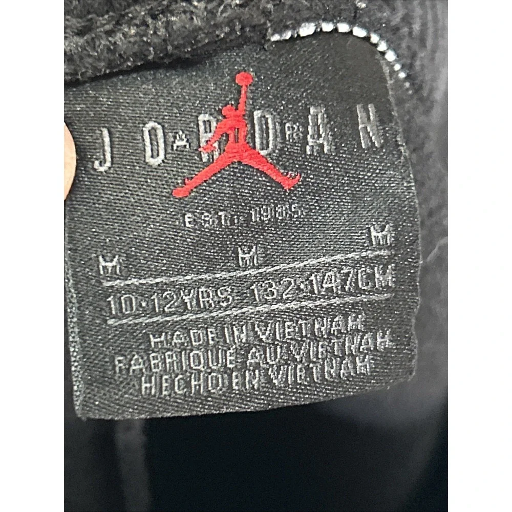 Nike Air Jordan Jumpman Jogger Sweatpants Swoosh Black Med 10-12